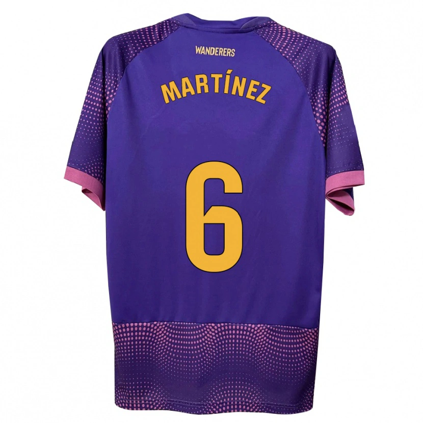 Danxen Men Antonio Martínez #6 Purple White Pink Away Jersey 2026/27 T-Shirt