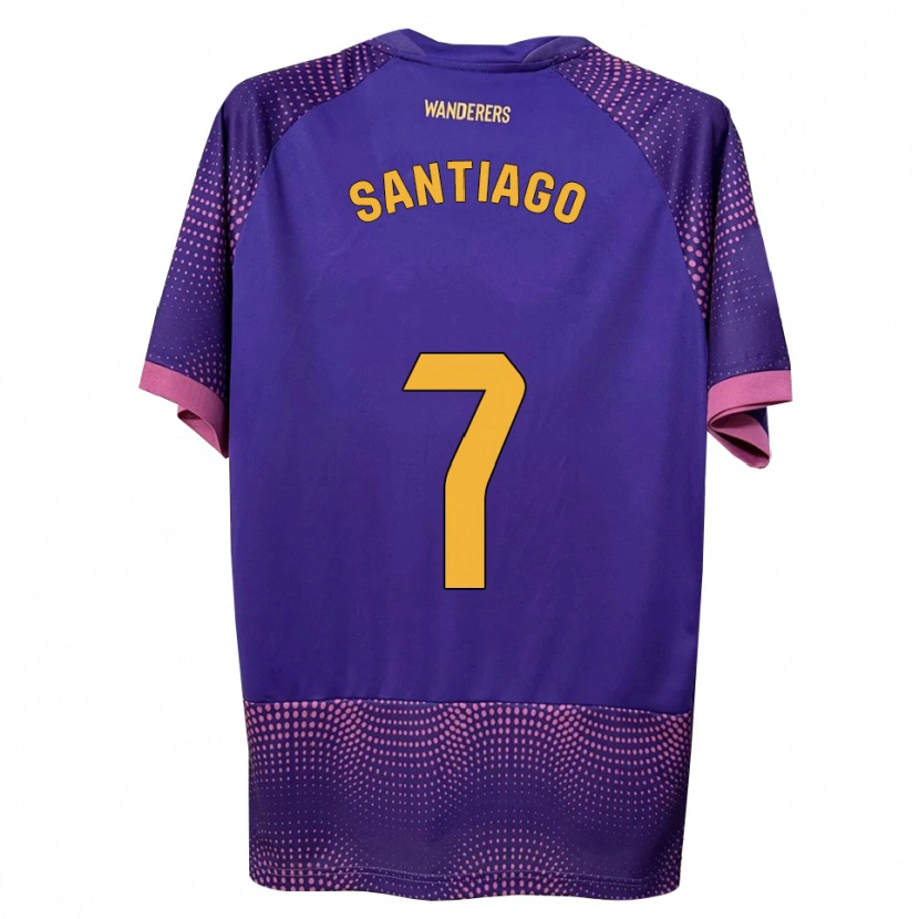 Danxen Men Yago Santiago #7 Purple White Pink Away Jersey 2026/27 T-Shirt