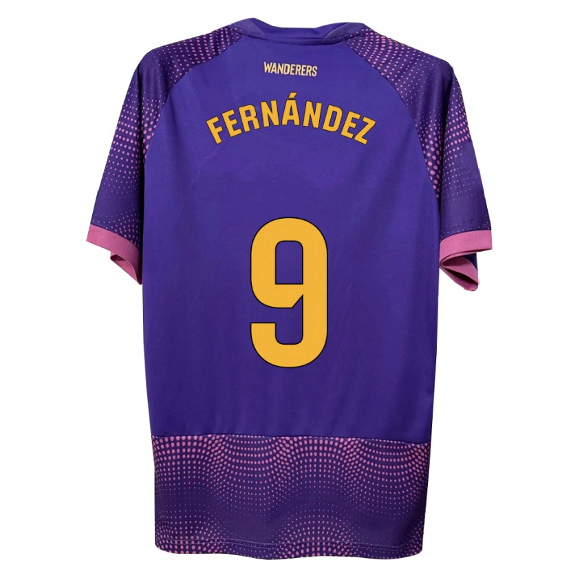 Danxen Men Ismael Fernández #9 Purple White Pink Away Jersey 2026/27 T-Shirt