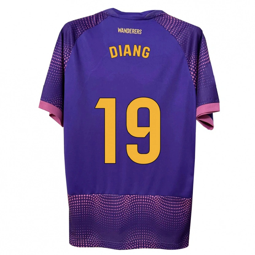 Danxen Men Grady Diangana #19 Purple White Pink Away Jersey 2026/27 T-Shirt