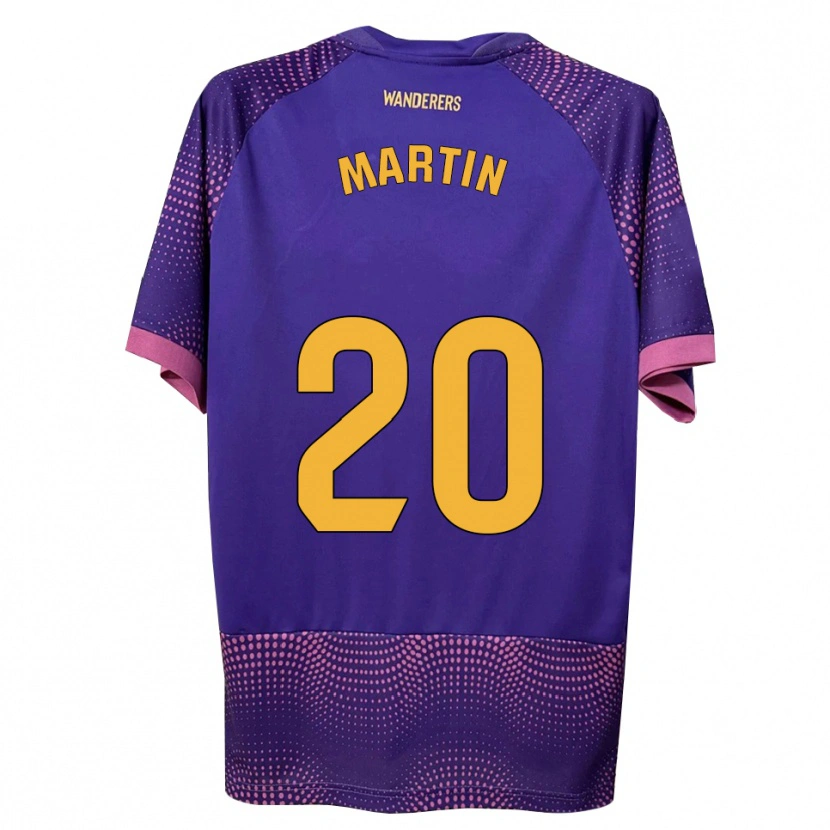 Danxen Men Carlos Martin #20 Purple White Pink Away Jersey 2026/27 T-Shirt