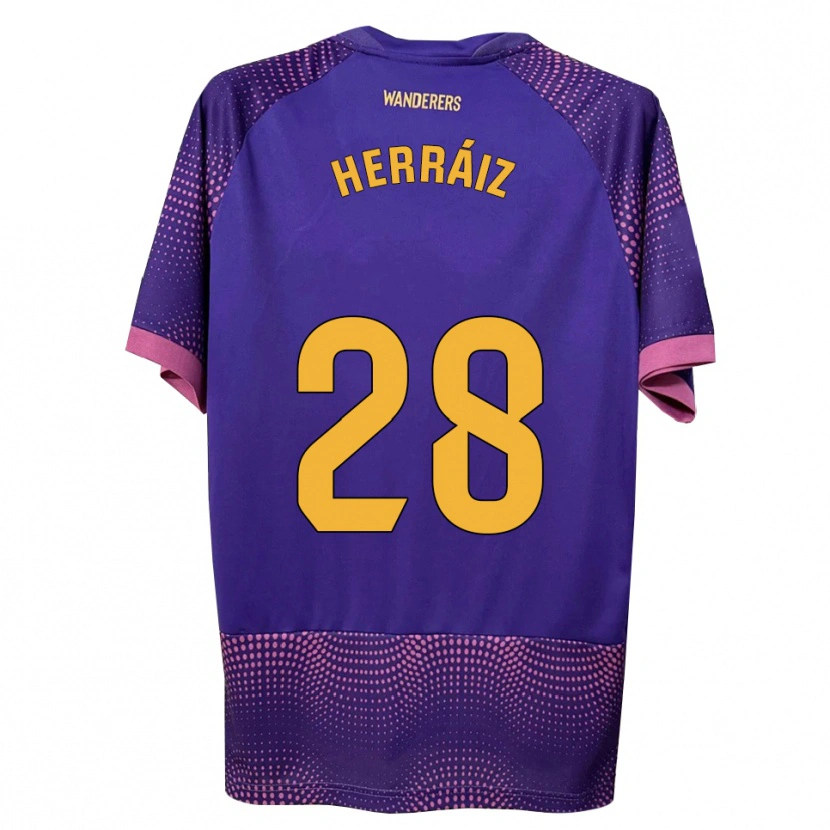 Danxen Men Alex Herráiz #28 Purple White Pink Away Jersey 2026/27 T-Shirt