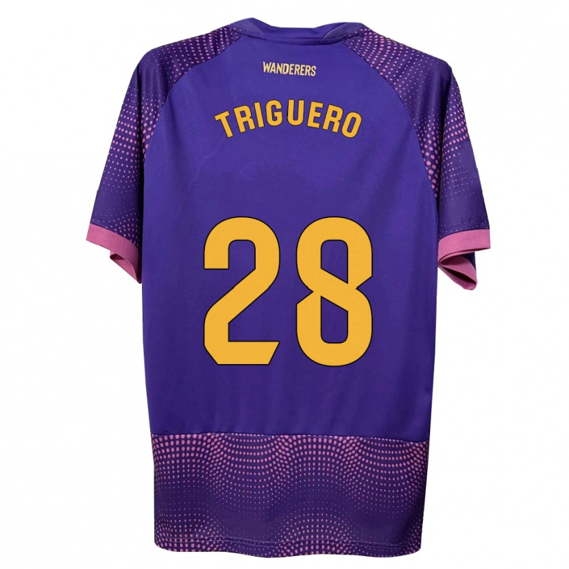 Danxen Men Dani Triguero #28 Purple White Pink Away Jersey 2026/27 T-Shirt