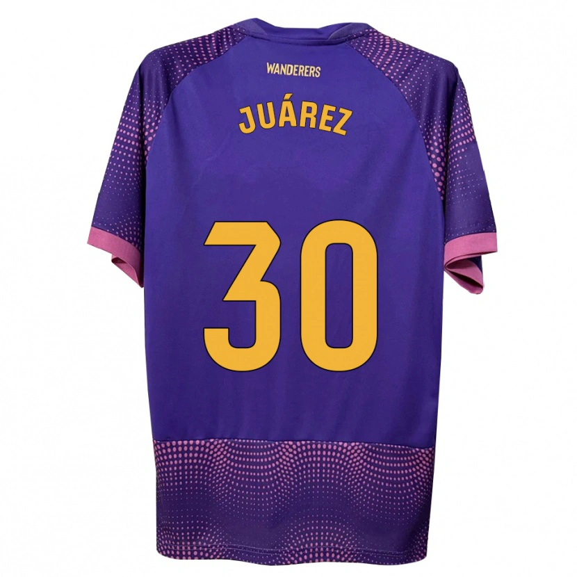 Danxen Men Salva Juárez #30 Purple White Pink Away Jersey 2026/27 T-Shirt