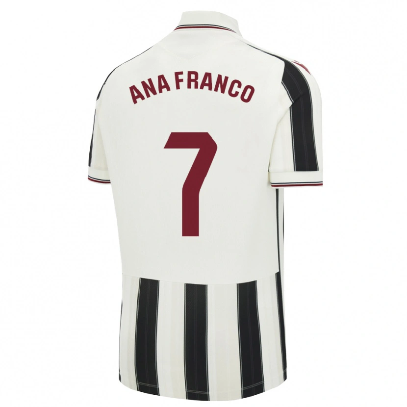 Danxen Men Ana Franco De La Vega #7 Black White Red Away Jersey 2026/27 T-Shirt