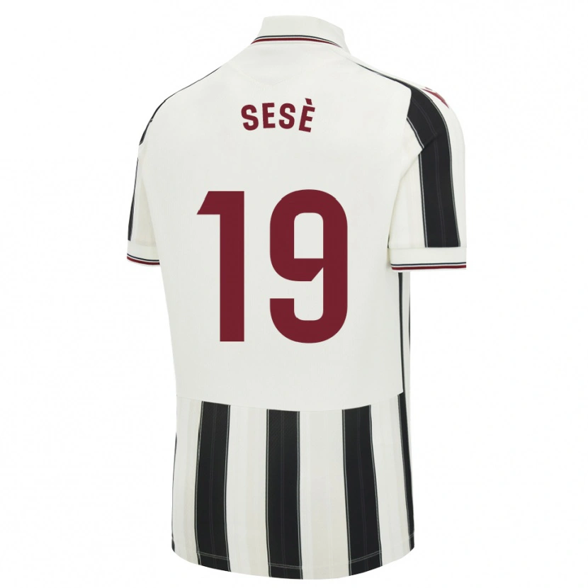Danxen Men Mario Sesè #19 Black White Red Away Jersey 2026/27 T-Shirt