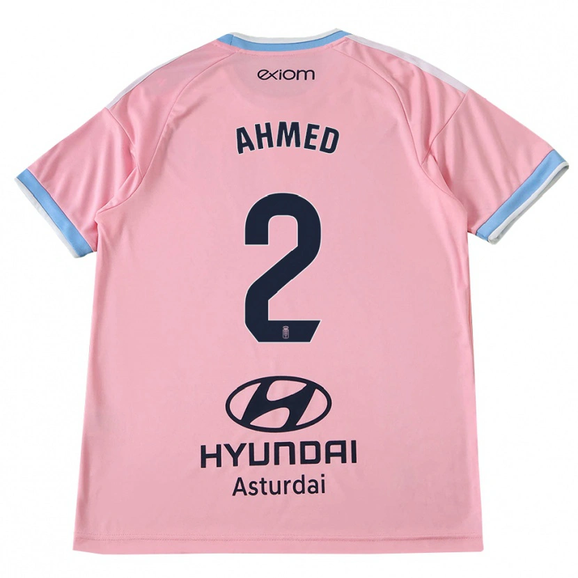 Danxen Men Aisar Ahmed #2 Cornflower Blue Pink Away Jersey 2026/27 T-Shirt