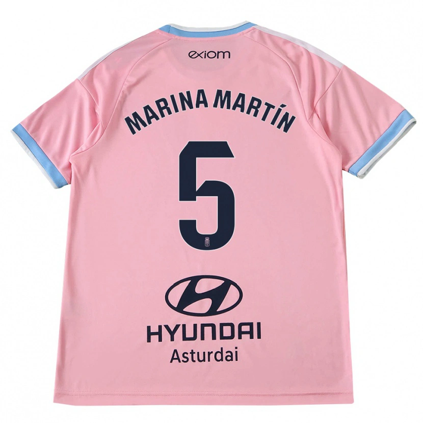 Danxen Men Marina Martín #5 Cornflower Blue Pink Away Jersey 2026/27 T-Shirt