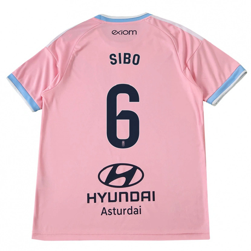 Danxen Men Kwasi Sibo #6 Cornflower Blue Pink Away Jersey 2026/27 T-Shirt