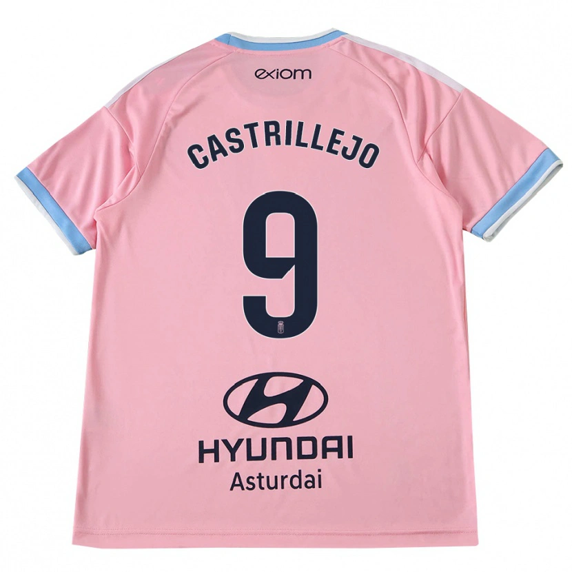 Danxen Men Guillermo Castrillejo #9 Cornflower Blue Pink Away Jersey 2026/27 T-Shirt