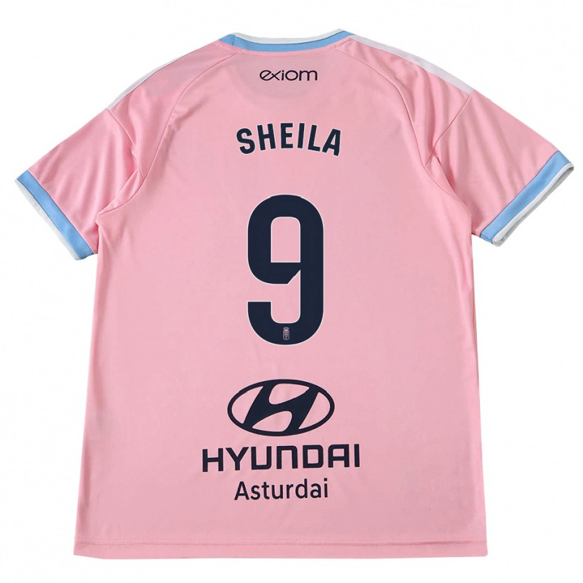 Danxen Men Sheila Elorza Hernández #9 Cornflower Blue Pink Away Jersey 2026/27 T-Shirt