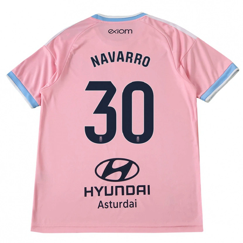 Danxen Men Iker Navarro #30 Cornflower Blue Pink Away Jersey 2026/27 T-Shirt