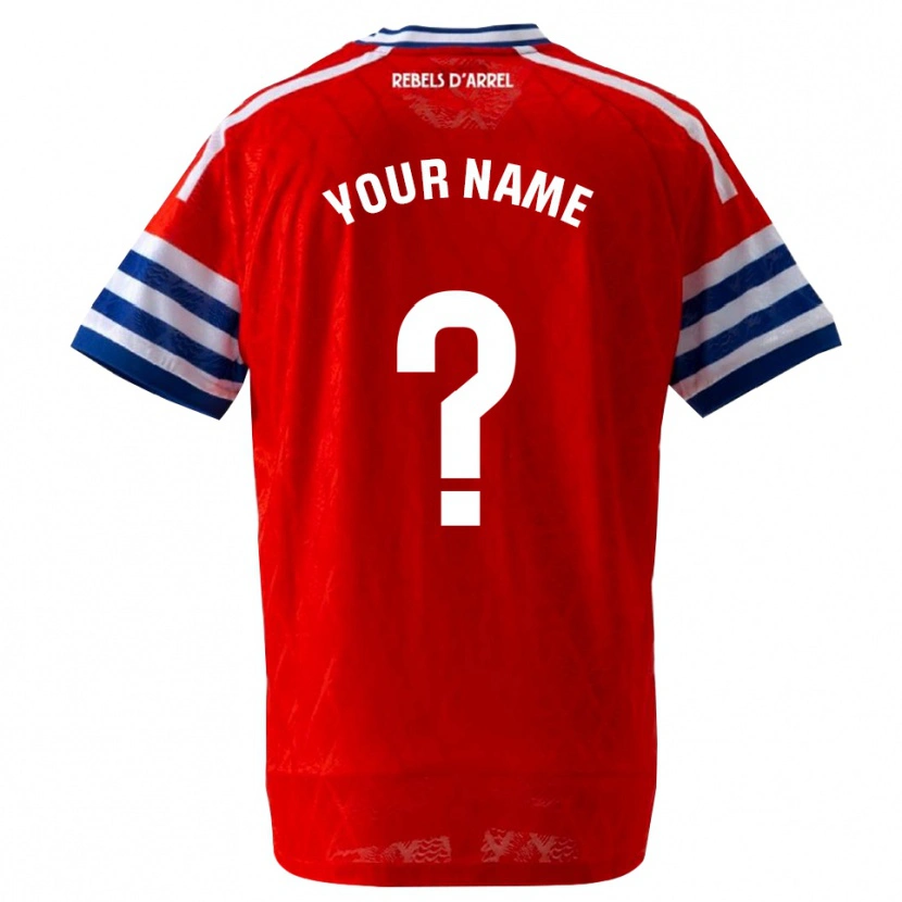 Danxen Men Your Name #0 Royal Blue Red Away Jersey 2026/27 T-Shirt