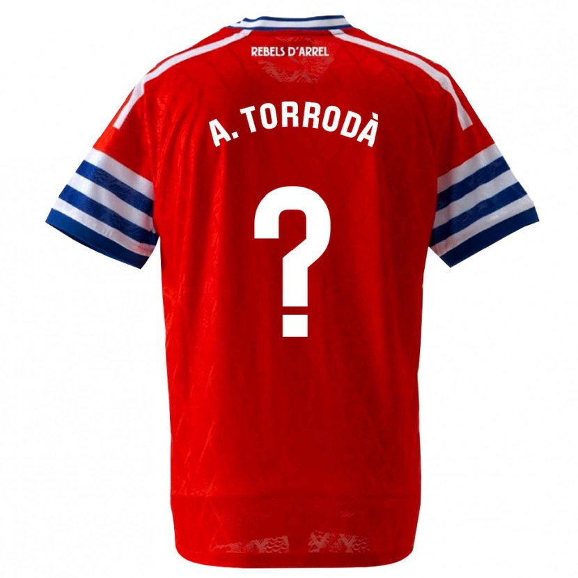 Danxen Men Anna Torrodà Ricard #0 Royal Blue Red Away Jersey 2026/27 T-Shirt