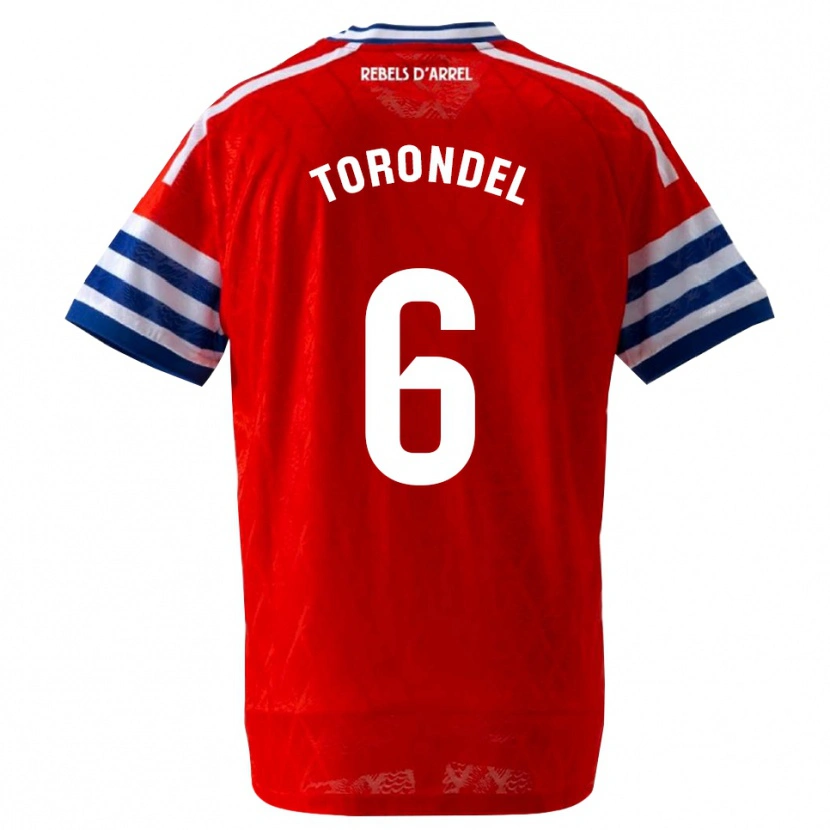 Danxen Men Hugo Torondel #6 Royal Blue Red Away Jersey 2026/27 T-Shirt