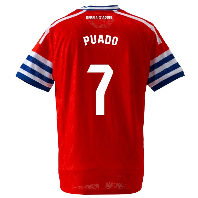 Danxen Men Javi Puado #7 Royal Blue Red Away Jersey 2026/27 T-Shirt