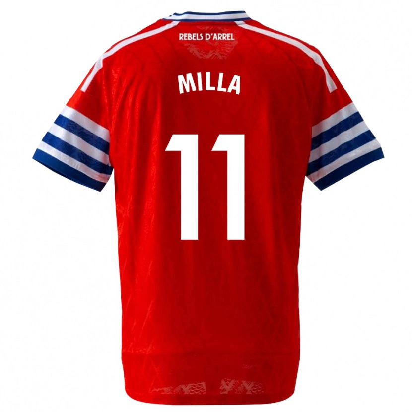 Danxen Men Pere Milla #11 Royal Blue Red Away Jersey 2026/27 T-Shirt