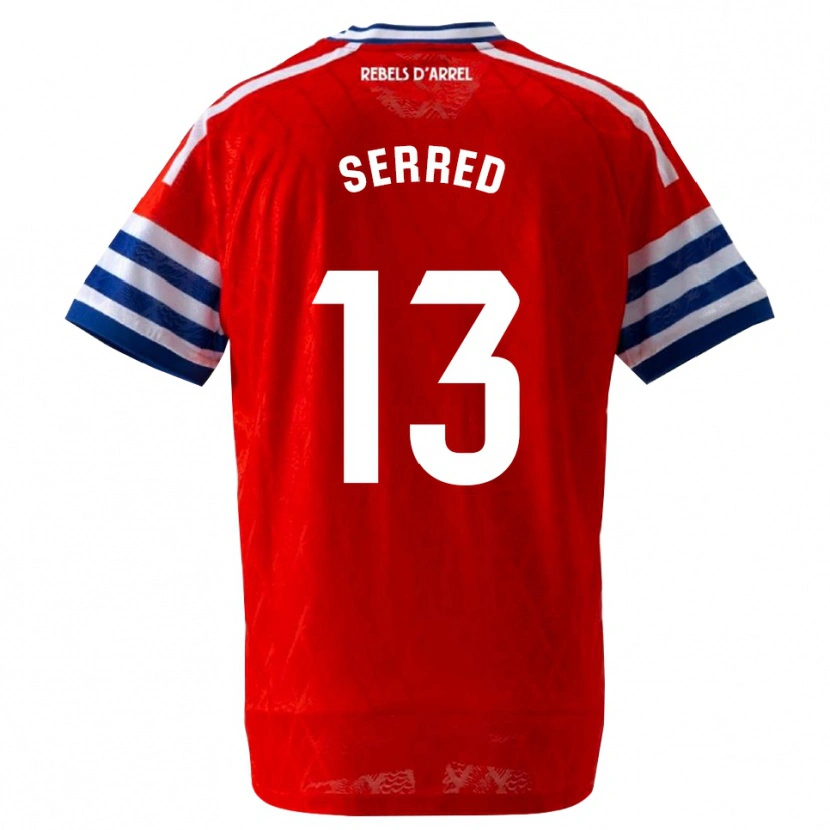 Danxen Men Llorenç Serred #13 Royal Blue Red Away Jersey 2026/27 T-Shirt