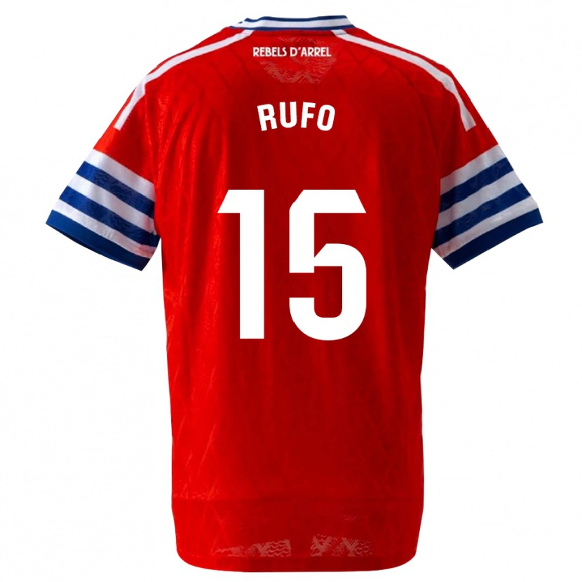 Danxen Men Xavi Rufo #15 Royal Blue Red Away Jersey 2026/27 T-Shirt