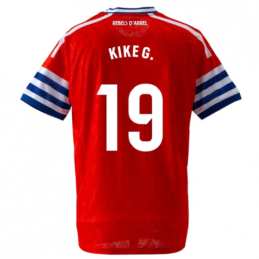 Danxen Men Kike García #19 Royal Blue Red Away Jersey 2026/27 T-Shirt