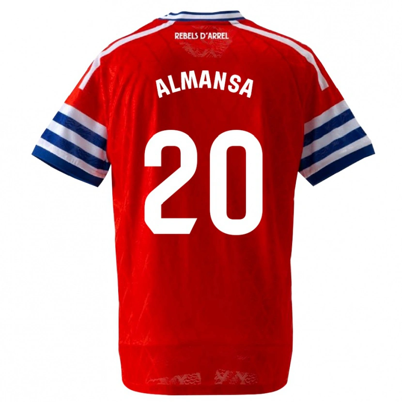 Danxen Men Alex Almansa #20 Royal Blue Red Away Jersey 2026/27 T-Shirt
