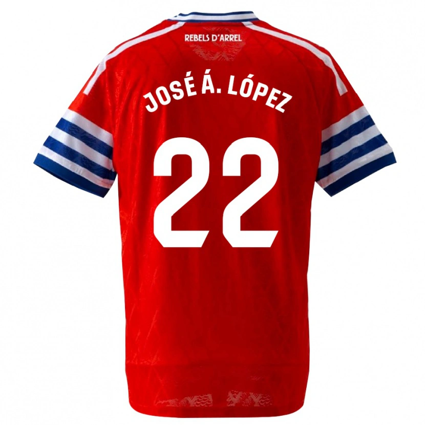 Danxen Men José Ángel López #22 Royal Blue Red Away Jersey 2026/27 T-Shirt
