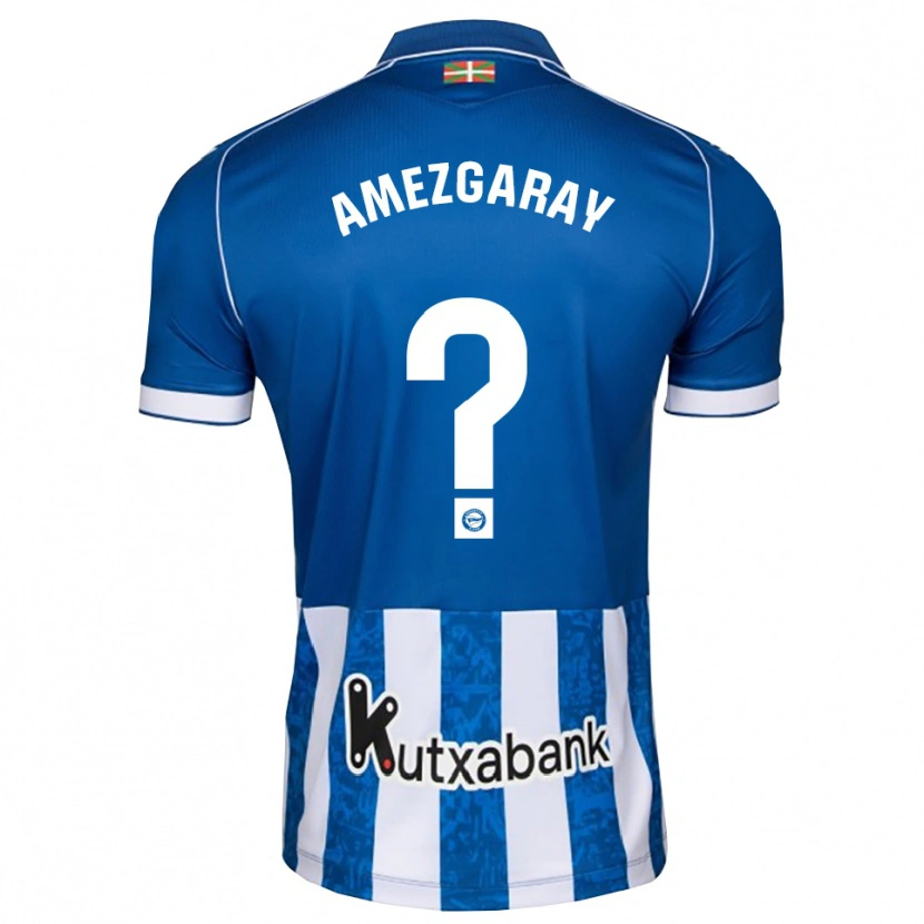 Danxen Women Ander Amezgaray #0 Blue White Black Home Jersey 2026/27 T-Shirt