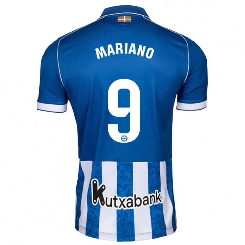 Danxen Women Mariano Díaz #9 Blue White Black Home Jersey 2026/27 T-Shirt