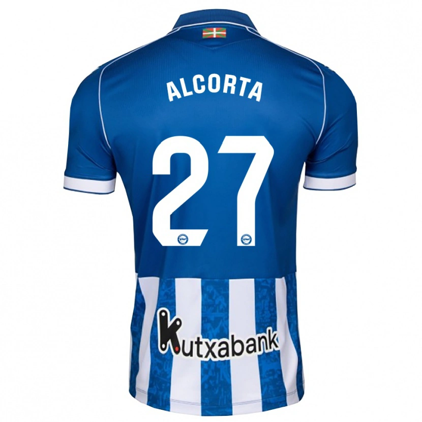 Danxen Women Alaitz Alcorta #27 Blue White Black Home Jersey 2026/27 T-Shirt