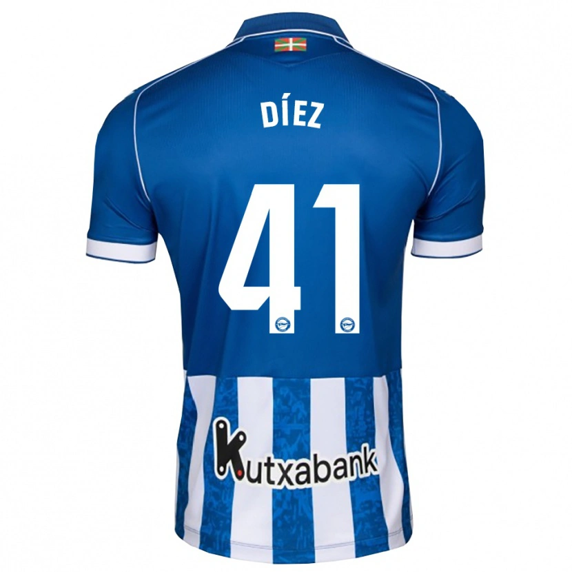 Danxen Women Victor Díez #41 Blue White Black Home Jersey 2026/27 T-Shirt