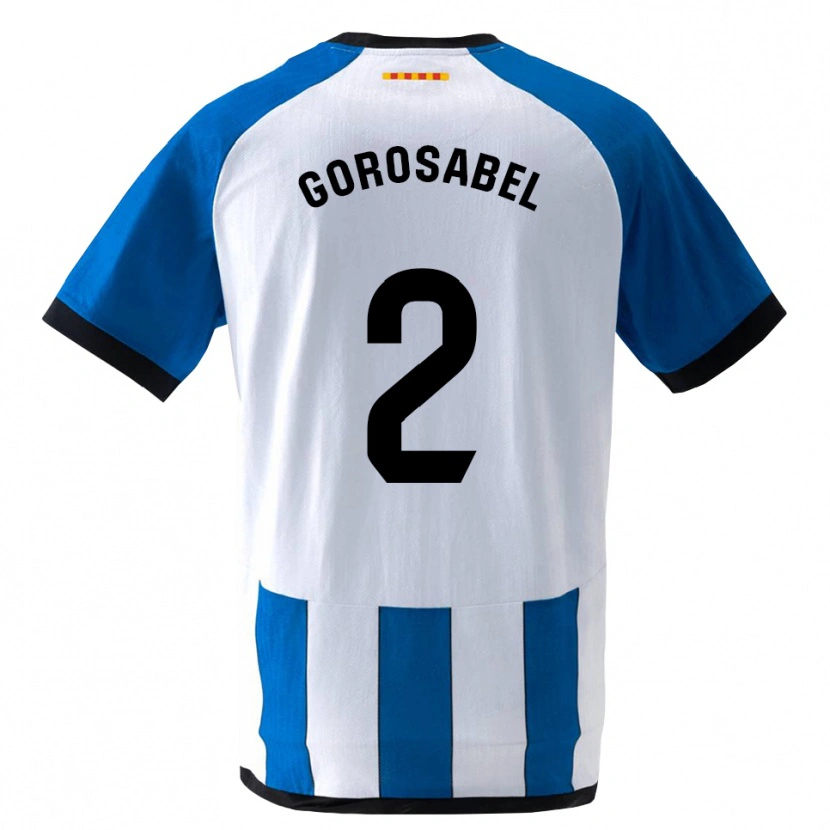 Danxen Women Andoni Gorosabel #2 Royal Blue White Home Jersey 2026/27 T-Shirt