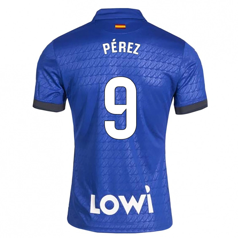 Danxen Women Joselu Pérez #9 Blue White Black Home Jersey 2026/27 T-Shirt