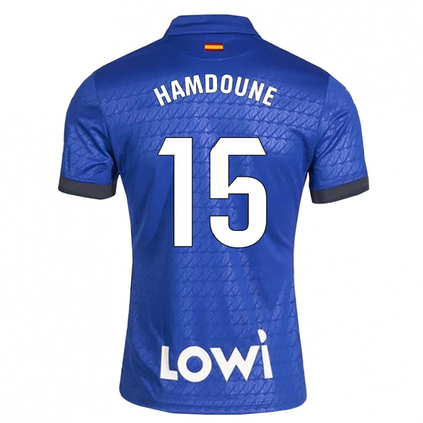 Danxen Women Mohamed Hamdoune #15 Blue White Black Home Jersey 2026/27 T-Shirt