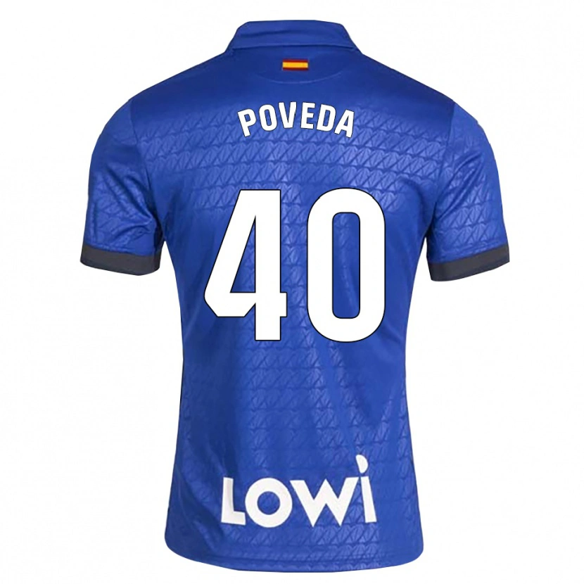 Danxen Women Pedro Poveda #40 Blue White Black Home Jersey 2026/27 T-Shirt
