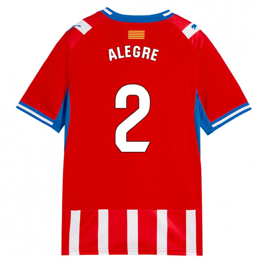 Danxen Women Marc Alegre #2 Red White Sky Blue Home Jersey 2026/27 T-Shirt