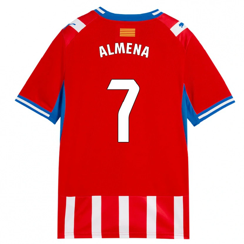 Danxen Women Iker Almena #7 Red White Sky Blue Home Jersey 2026/27 T-Shirt