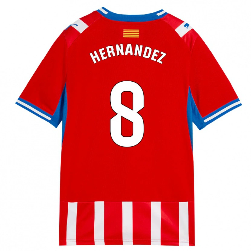 Danxen Women Sofia Hernández #8 Red White Sky Blue Home Jersey 2026/27 T-Shirt
