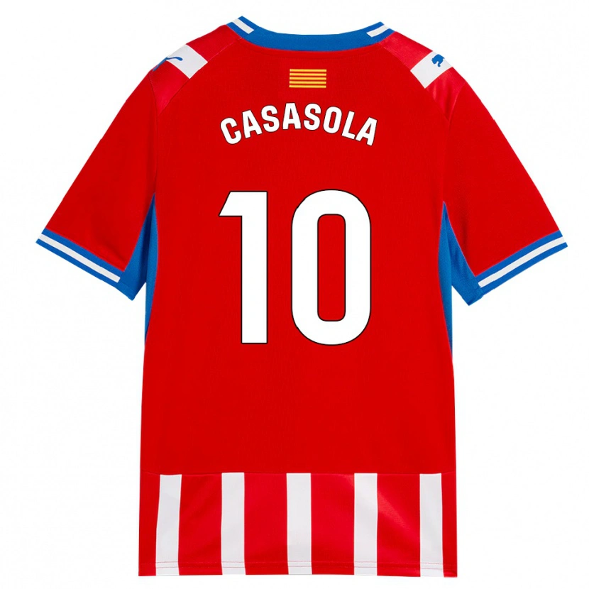 Danxen Women Derek Casasola #10 Red White Sky Blue Home Jersey 2026/27 T-Shirt