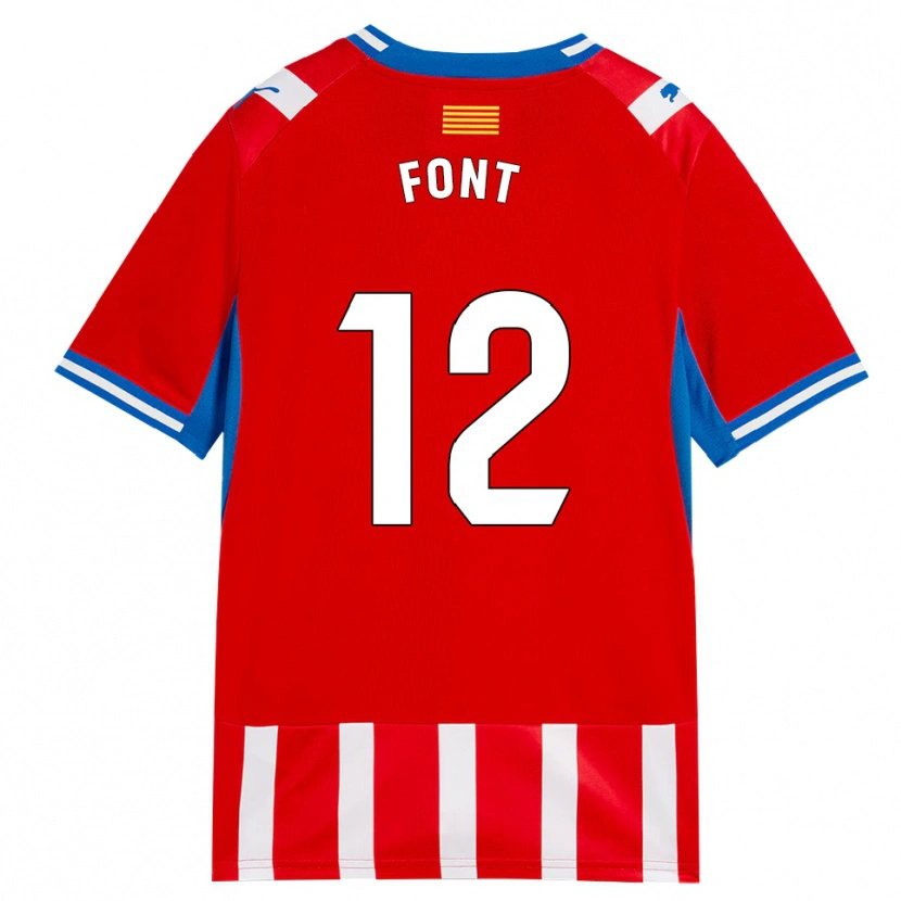 Danxen Women Jordi Font #12 Red White Sky Blue Home Jersey 2026/27 T-Shirt