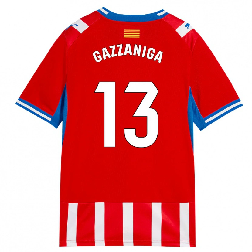 Danxen Women Paulo Gazzaniga #13 Red White Sky Blue Home Jersey 2026/27 T-Shirt