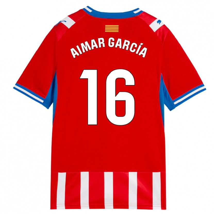 Danxen Women Aimar García #16 Red White Sky Blue Home Jersey 2026/27 T-Shirt