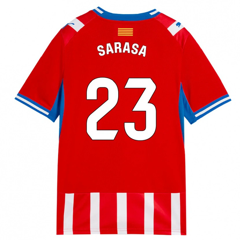 Danxen Women Javi Sarasa #23 Red White Sky Blue Home Jersey 2026/27 T-Shirt