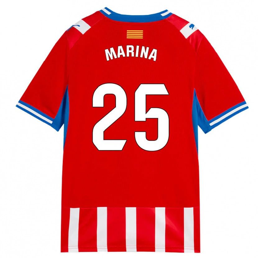 Danxen Women Sergi Marina #25 Red White Sky Blue Home Jersey 2026/27 T-Shirt