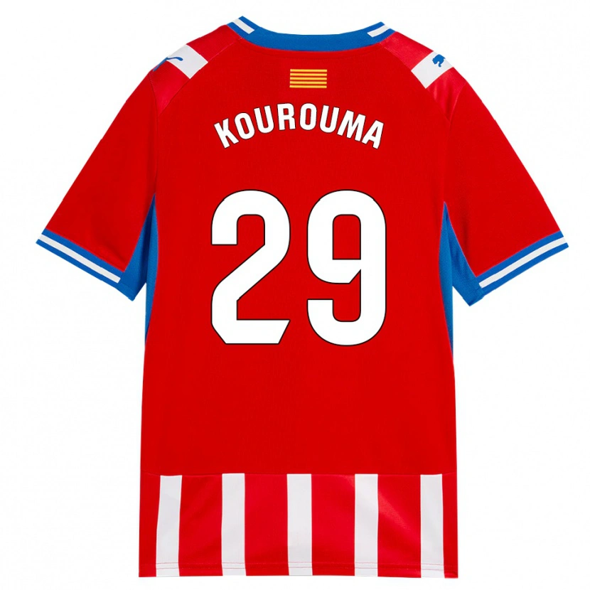 Danxen Women Lass Kourouma #29 Red White Sky Blue Home Jersey 2026/27 T-Shirt