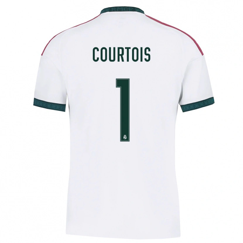 Danxen Women Thibaut Courtois #1 Dark Green White Red Home Jersey 2026/27 T-Shirt
