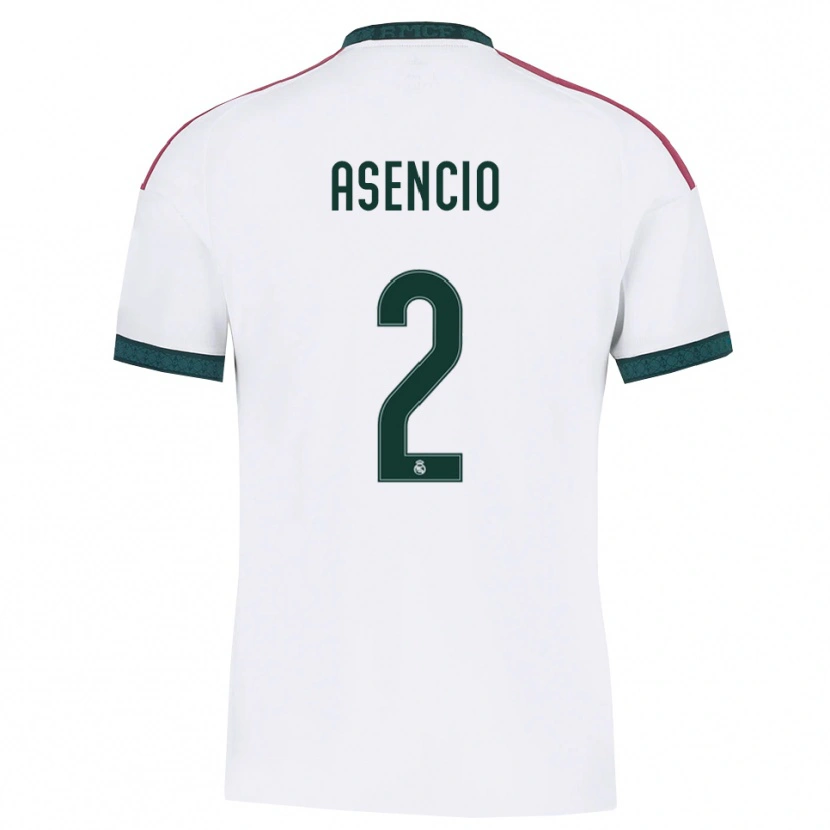 Danxen Women Raúl Asencio #2 Dark Green White Red Home Jersey 2026/27 T-Shirt
