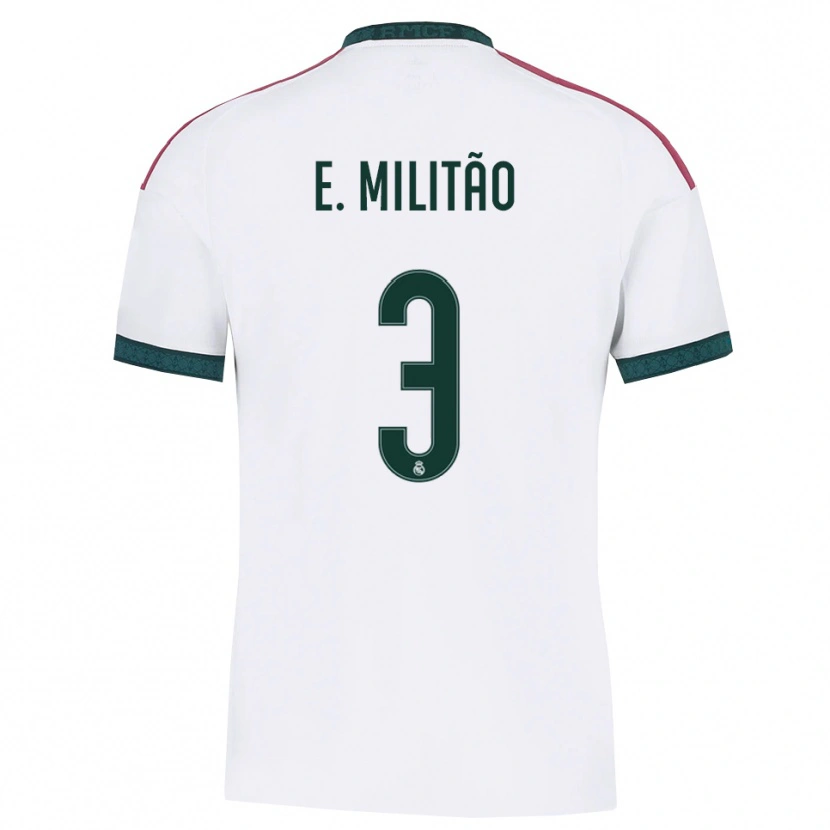 Danxen Women Éder Militão #3 Dark Green White Red Home Jersey 2026/27 T-Shirt