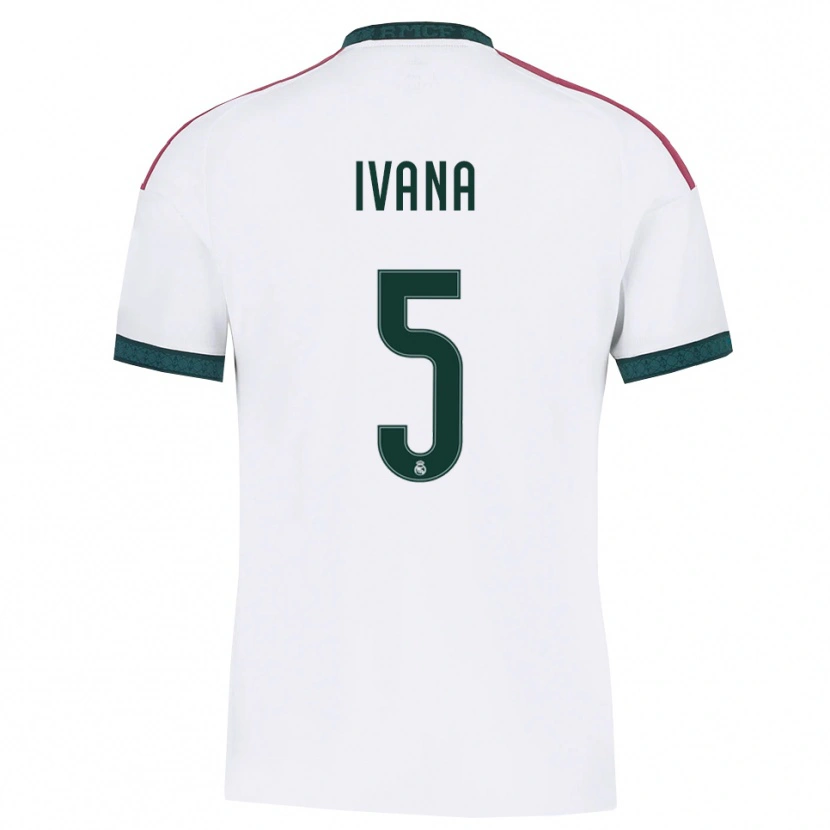 Danxen Women Ivana Andres #5 Dark Green White Red Home Jersey 2026/27 T-Shirt