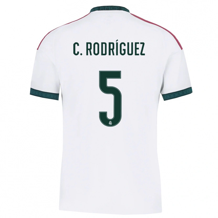 Danxen Women Carlos Rodríguez #5 Dark Green White Red Home Jersey 2026/27 T-Shirt