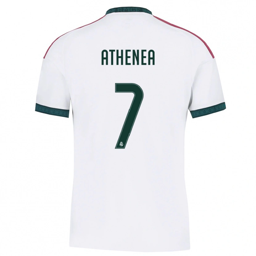 Danxen Women Athenea Del Castillo #7 Dark Green White Red Home Jersey 2026/27 T-Shirt